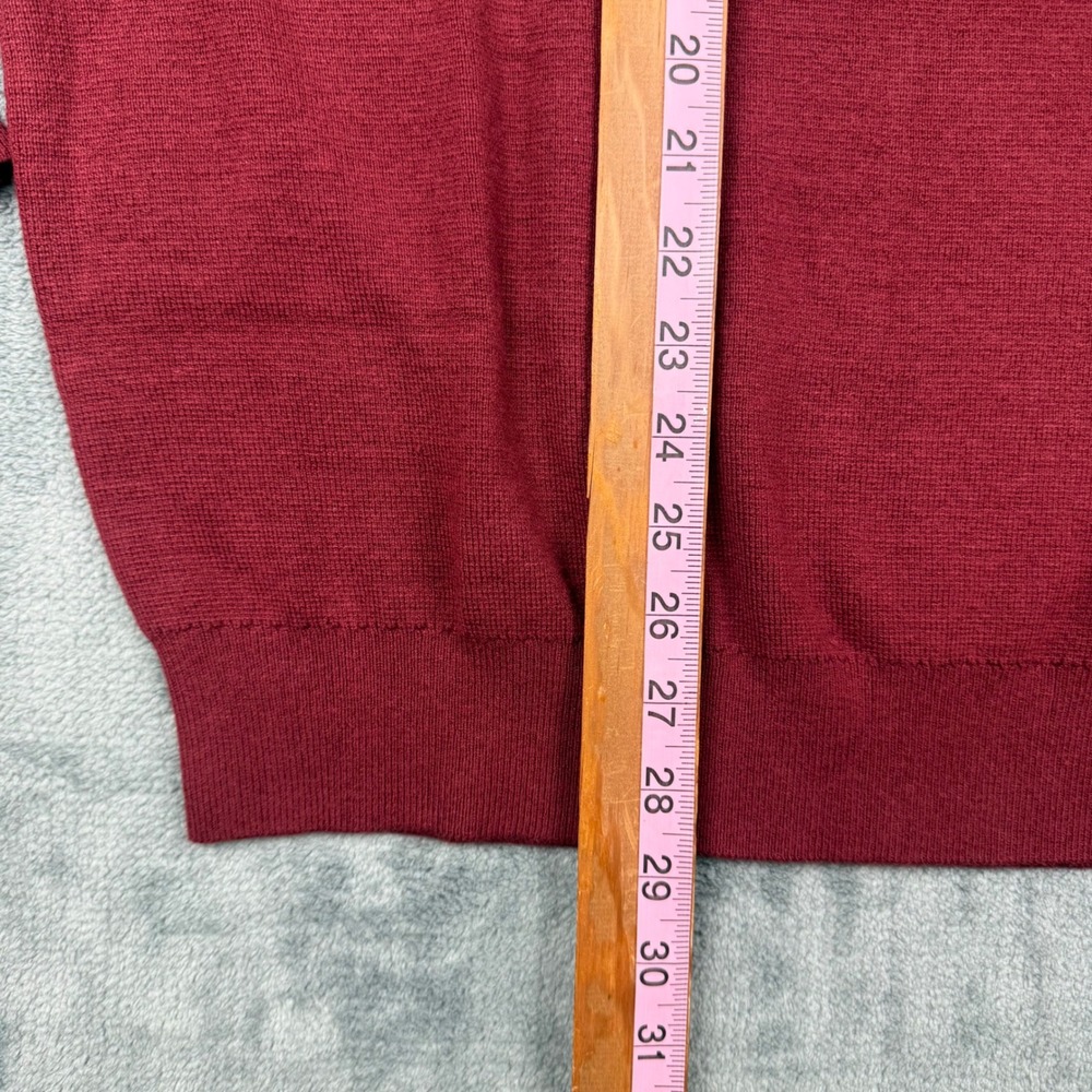 Nautica NavTech Mens XL Burgundy Red Quarter Zip Pullover Sweater NWT - Picture 4 of 6